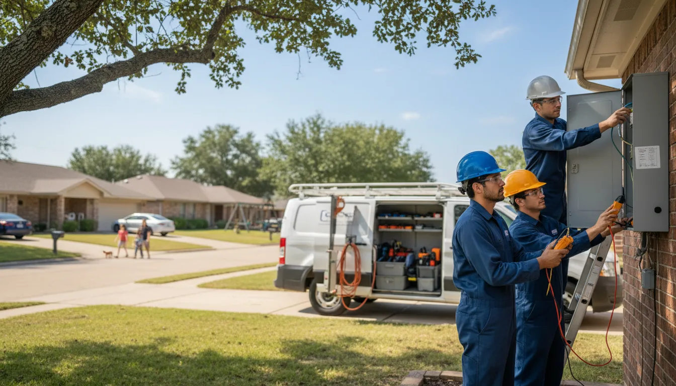 Certified electrician providing emergency electrical services in Ridgeway, WI